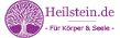 Logo mit lila Baum und Text "Heilstein.de - Für Körper & Seele".