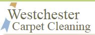 Logo of Westchester Carpet Cleaning with decorative triangles above the text.