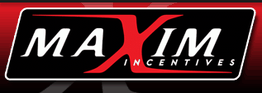 Maxim Incentives logo with a stylized red "X" on a black and red background.