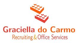 Logo mit Schriftzug "Graciella do Carmo Recruiting & Office Services".