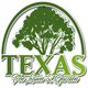 Logo featuring a large tree silhouette above "Texas Tree Lawn & Garden" in green and white text.