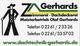 Visitenkarte von Zimmerei Gerhards mit Kontaktdaten und Website-Adresse.