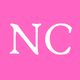White "NC" letters on a bright pink background.