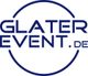 Text-Logo "GLATEREVENT.DE" in Blau mit Kreisumrandung.