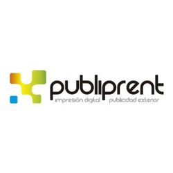 Logo de Publiprint con la frase "impresión digital, publicidad exterior".