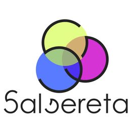 Logotipo con círculos amarillo, azul y morado superpuestos y la palabra "Salsereta".