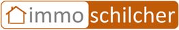 Logo mit dem Schriftzug "Immo Schilcher" und einem stilisierten Haus-Symbol links.