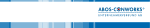 Logo von ABDO-CONWORKS mit blauen und weißen Streifenhintergrund, Text "Unternehmenserfolg".