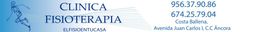 Clínica de fisioterapia en Costa Ballena con contactos telefónicos y dirección.