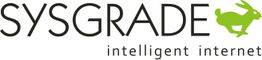Logo von Sysgrade mit grünem Hasen und dem Schriftzug "intelligent internet".