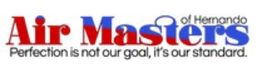 Red and blue "Air Masters" logo with the slogan: "Perfection is not our goal, it's our standard."