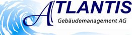 Logo: Atlantisk-Welle mit Text "Atlantis Gebäudemanagement AG".