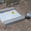 Fundament für die Wärmepumpe
