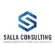 Blaues Logo mit Buchstabe "S", darunter "Salla Consulting" und "Managementsysteme neu gedacht".