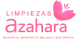 Logotipo de Limpiezas Azahara con texto "25 años al servicio de Málaga y sus gentes".