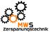 Logo mit fünf Zahnrädern und dem Text "MWS Zerspanungstechnik".