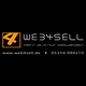 Web4Sell-Logo mit Slogan „Mehr als nur Webdesign“ auf schwarzem Hintergrund.