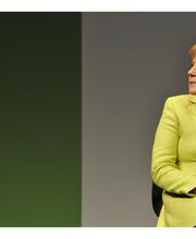 Angela Merkel auf dem Kirchentag in Bremen