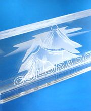 Lasergravur auf Acrylglas - Musterbeispiel