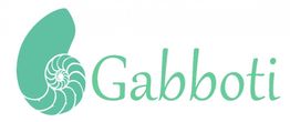Logo mit grüner Nautilus-Muschel und dem Schriftzug "Gabboti" in grüner Schrift.
