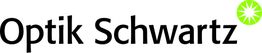 Logo von Optik Schwartz mit grünem Sternsymbol auf der rechten Seite.