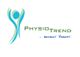 Logo: Abstrakte Figur, Text "PhysioTrend ... bewegt Kaarst" in Grün und Blau.
