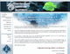 Website über Aquaristik mit Fischbild und Menüleiste links.