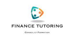 Logo de Finance Tutoring avec trois silhouettes colorées et texte "Conseil et Formation".