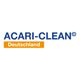 Logo mit blauem Text "ACARI-CLEAN" und orangefarbenem "Deutschland".