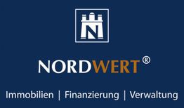 Logo der Firma Nordwert mit den Bereichen: Immobilien, Finanzierung und Verwaltung.