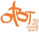 Orange "Off The Beaten Track" text logo, mirrored.