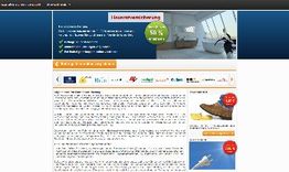 Werbung für Hausrenovierung mit Text und Bildern von renovierten Räumen sowie Partnerlogos.