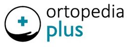 Logotipo de Ortopedia Plus con una cruz azul en un círculo a la izquierda.
