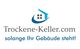 Logo von trockene-keller.com mit Haus-Symbol und Slogan „solange Ihr Gebäude steht!“.