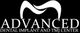 Advanced Dental Implant and TMJ Center logo with a tooth graphic above the text.