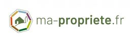 Logo avec une maison et texte "ma-propriete.fr" en vert.