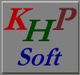 Textbild mit „KHP Soft“: Buchstaben in Rot, Grün, Blau auf grauem Hintergrund.