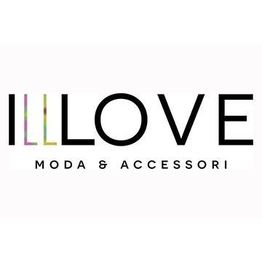 Logo di "ILL LOVE Moda & Accessori" con scritta nera su sfondo bianco.