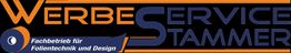 Logo von "Werbeservice Stammer" mit Text: "Fachbetrieb für Folientechnik und Design".
