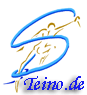 Logo mit blauer Linie, Eisläufer im Hintergrund und dem Text „Teino.de“ darunter.