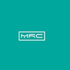 Teal background with a white "MRC" logo inside a rectangle in the center.