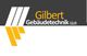 Logo von Gilbert Gebäudetechnik GbR mit gelben und weißen Linien auf schwarzem Hintergrund.