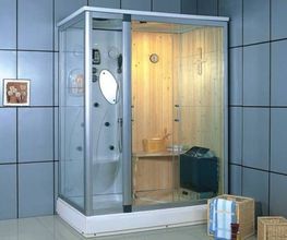 Sauna - Dusch - Dampfdusch Kombination