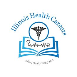 Illinois Health Careers logo with medical symbols and text, "Allied Health Programs."