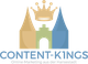 Logo mit Krone und Schloss, Text: Content-Kings, Online-Marketing aus der Hansestadt.