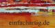 Abstrakte Malerei in Rot- und Orangetönen mit der Aufschrift "einfachartig.de".