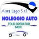 Logo di Aura Lago S.r.l. con scritta "Noleggio Auto, Tour Operator NCC".