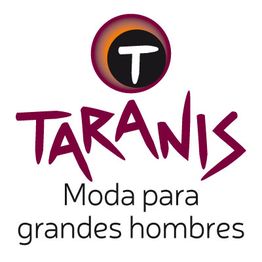 Logo de Taranis con texto: "Moda para grandes hombres".