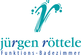 Logo von "Jürgen Rottele Funktions-Badezimmer" mit einem stilisierten blauen "R".