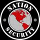 Logo with a globe design labeled "Nation Security" in bold white letters.